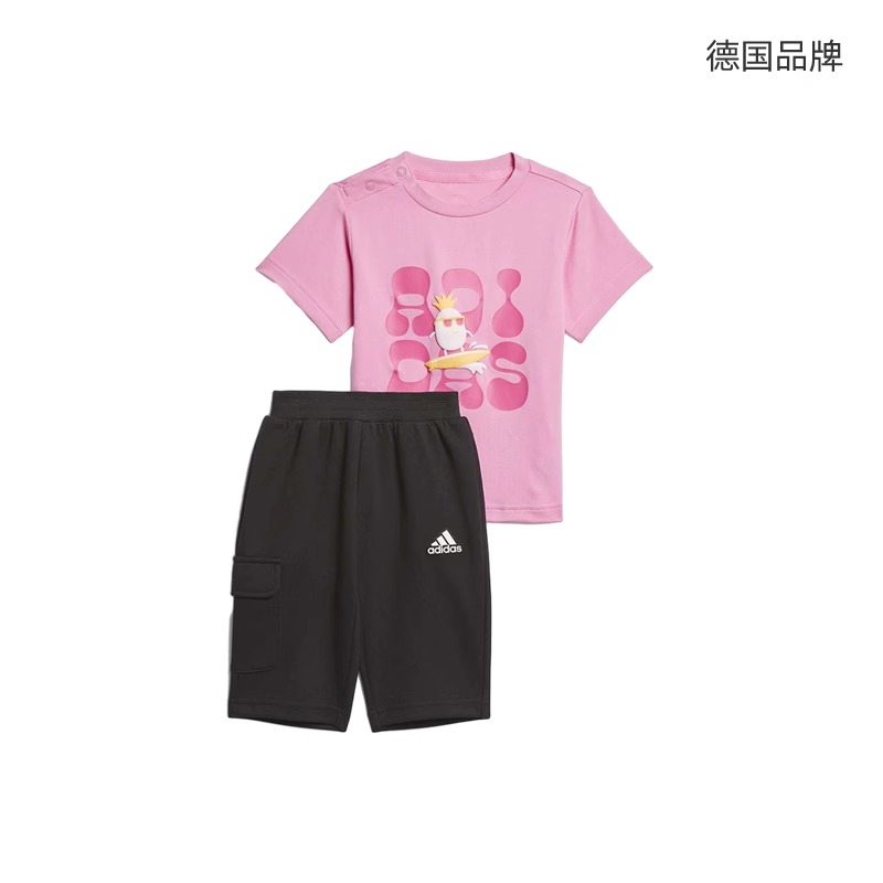 Adidas阿迪达斯短袖短裤套装