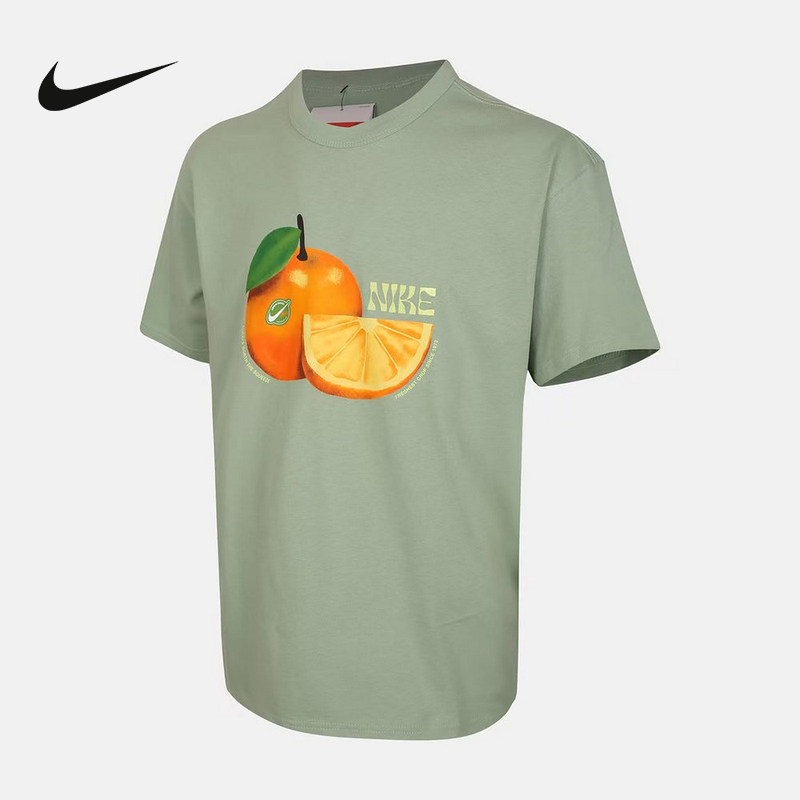 NIKE耐克男子T恤水果图案印花运动休闲圆领短袖针织衫 IH1352-006
