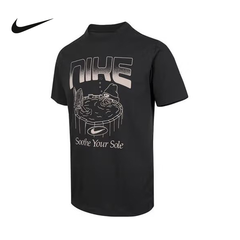 Nike耐克男子夏休闲透气卡通涂鸦印花圆领短袖运动T恤HQ9265-045