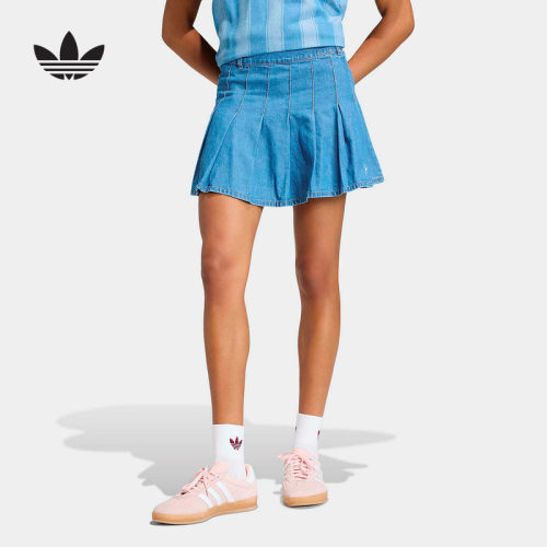 阿迪达斯 （adidas）|（新款）2026夏女牛仔半身裙 KD5523