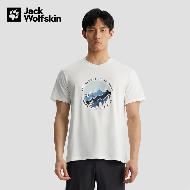 JACKWOLFSKIN狼爪新款S/S男短袖T恤 5818377-5488