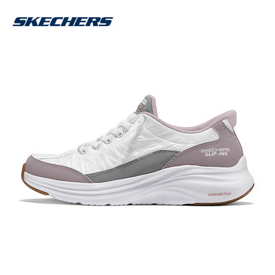 Skechers斯凯奇25春女士一脚蹬闪穿悠步鞋缓震运动鞋 150404-WLV
