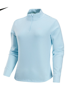 耐克女子跑步上衣THERMA-FIT冬新款运动训练半拉链长袖T恤HQ4740