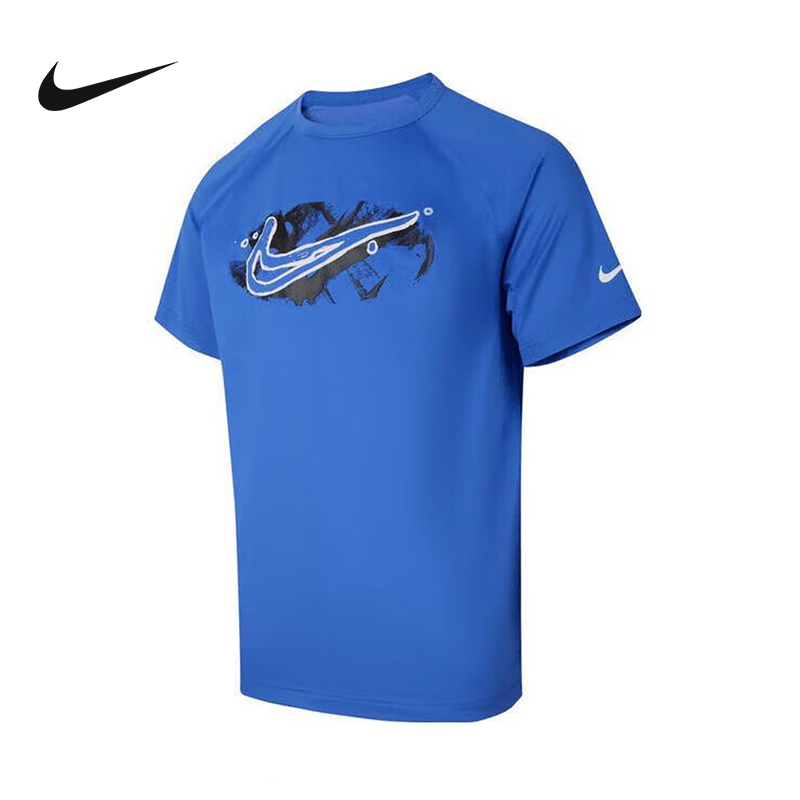 Nike耐克DRI-FIT男子速干跑步T恤夏季休闲训练短袖上衣HV0429-411