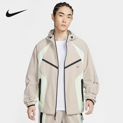 Nike耐克男子外套2026春新款速干宽松防风连帽运动夹克IU7497-060