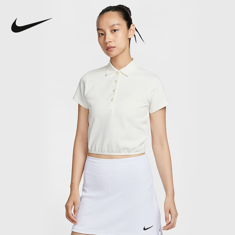 NIKE耐克女短袖夏高尔夫翻领运动休闲T恤秋新款POLO衫IF8529-133