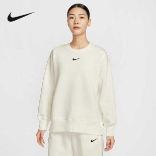 133 FZ4271 Nike耐克女子圆领卫衣春秋季 加绒保暖运动休闲套头衫