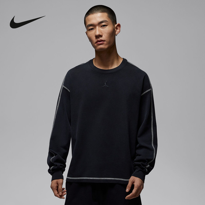 耐克（NIKE）|（新款）2026春男长袖针织衫 IF1830-010,运动服/休闲服装,运动T恤,淘宝优惠券,粉丝福利购,淘宝优惠卷