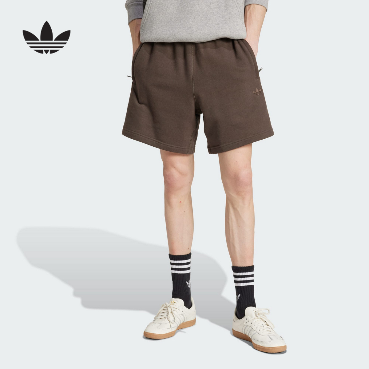 adidas阿迪达斯运动2025夏男针织短裤 JD3326