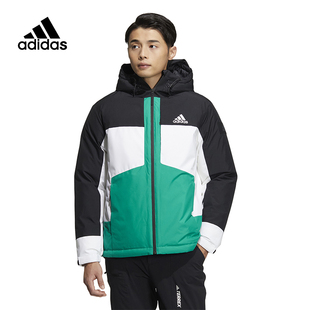 運動休閑連帽保暖外套IA4215 adidas阿迪達斯羽絨服男2023新款