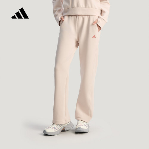 adidas阿迪达斯长裤2026春女子防静电针织运动休闲直筒裤 KH2686