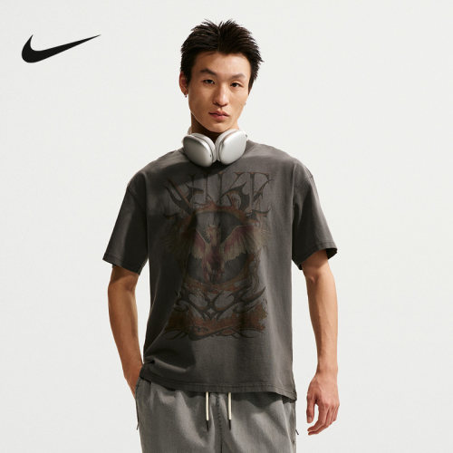 NIKE耐克男子夏季新款针织衫休闲短袖运动跑步潮流T恤II0678-010