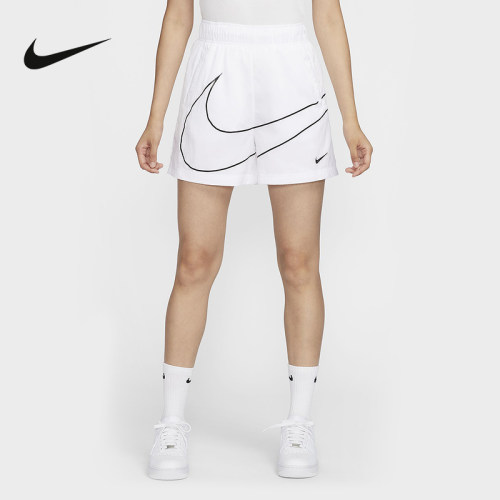 Nike耐克女子梭织短裤速干宽松高腰透气休闲大勾运动裤HM4633-