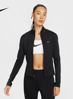 Nike耐克女子夏跑步训练透气反光速干立领运动茄克外套IB1999-