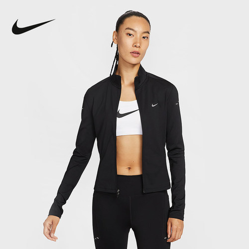 Nike耐克女子夏跑步训练透气反光速干立领运动茄克外套IB1999-