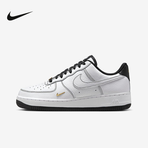 耐克女鞋AIR FORCE 1 AF1 空军一号粉黑白色运动休闲低帮板IB6