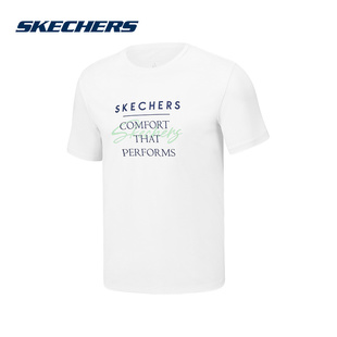 衫 Skechers斯凯奇夏季 新款 男凉感舒适字母印花短袖 0019 P225M088