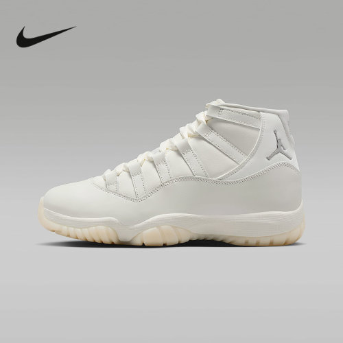 耐克女鞋Air Jordan 11 AJ11珍珠白高帮复古休闲篮球鞋AR0715-110