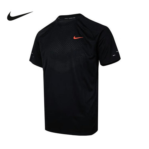 Nike耐克男子夏新款跑步健身反光透气速干短袖运动T恤HV2129-010