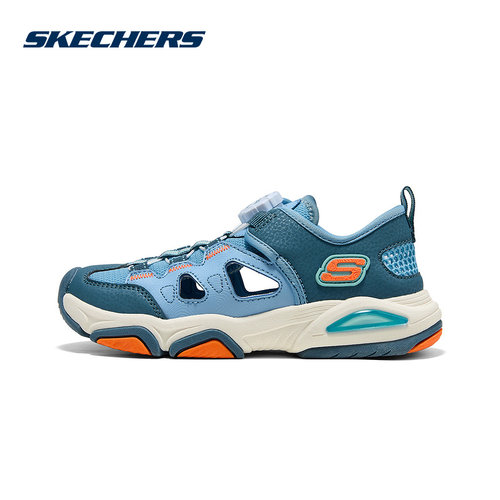 Skechers斯凯奇26新款夏季男童旋转钮休闲舒适包头凉鞋405320L