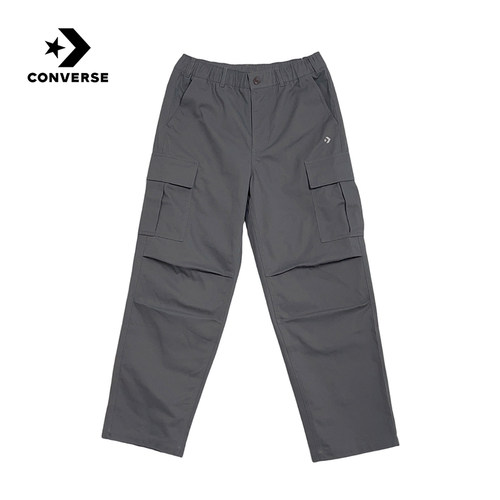 Converse匡威春男多口袋工装风伞兵裤直筒裤梭织长裤MCJ122-GFY