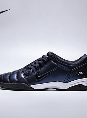 耐克女鞋Nike Total 90 黑蓝低帮运动鞋薄底复古足球鞋IM7595-400