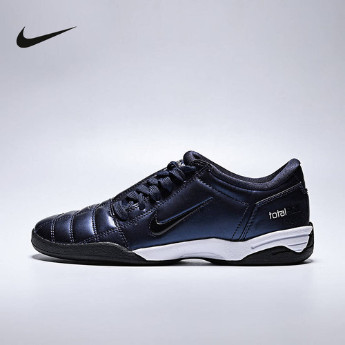 耐克女鞋Nike Total 90 黑蓝低帮运动鞋薄底复古足球鞋IM7595-400