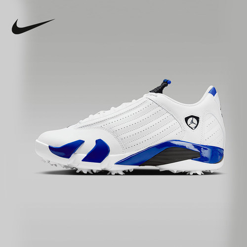 Nike耐克男鞋Air Jordan 14 G Golf白蓝AJ14高尔夫球鞋HJ7710-101