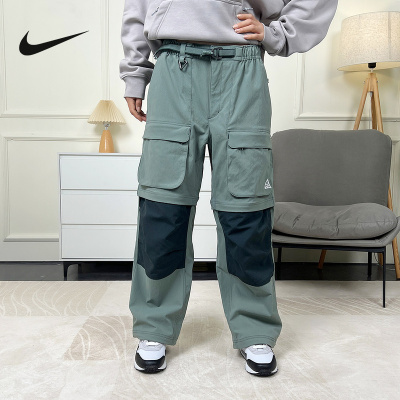 NIKE耐克男裤秋冬季新款运动休闲透气宽松梭织束脚长裤HV0592-