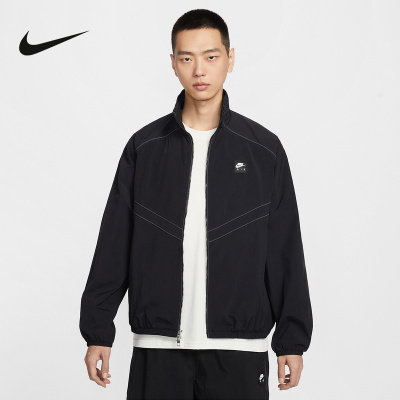 NIKE耐克外套男装2026春夏季新款透气立领休闲梭织夹克IF1289-072