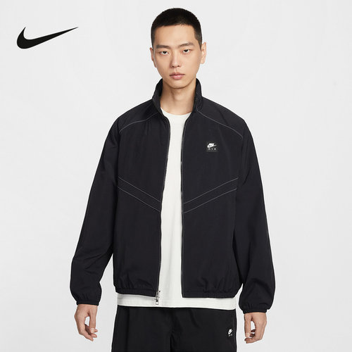 NIKE耐克外套男装2026春夏季新款透气立领休闲梭织夹克IF1289-072