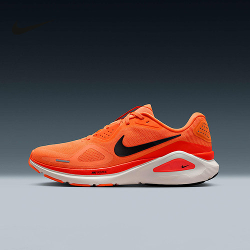 耐克男鞋NIKE STRUCTURE 26 黑色稳程透气轻便跑步鞋HJ1102-001