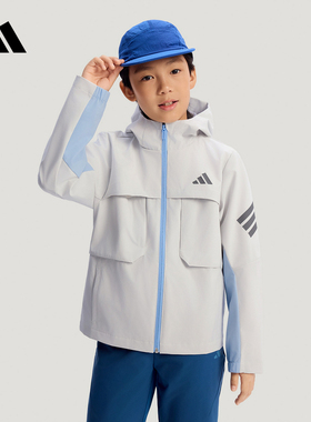阿迪达斯 （adidas）|（新款）2026春男大童梭织夹克 KG5958