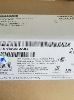 议价6GK5116-0BA00-2AB2 西门子XB116 交换