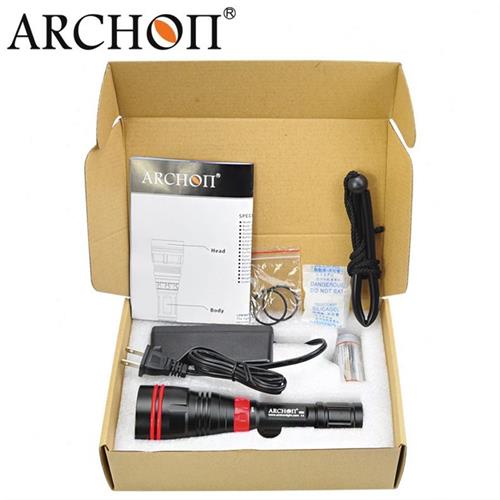 ARCHON奥瞳DY01潜水手电筒暖白光强光远射磁控单26650潜水手电筒