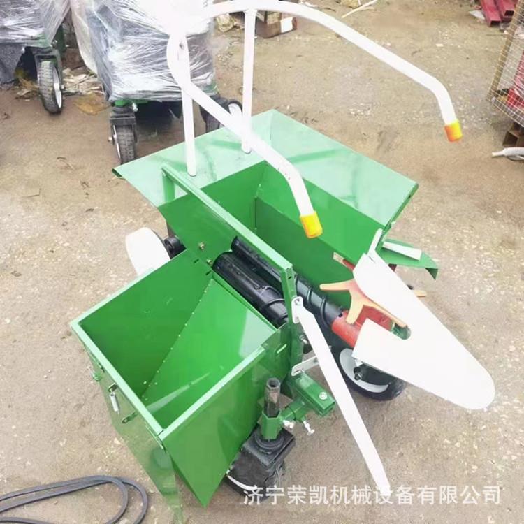 单行玉米棒子收割机小型家用手扶秸秆粉碎机柴油汽油包谷收割机