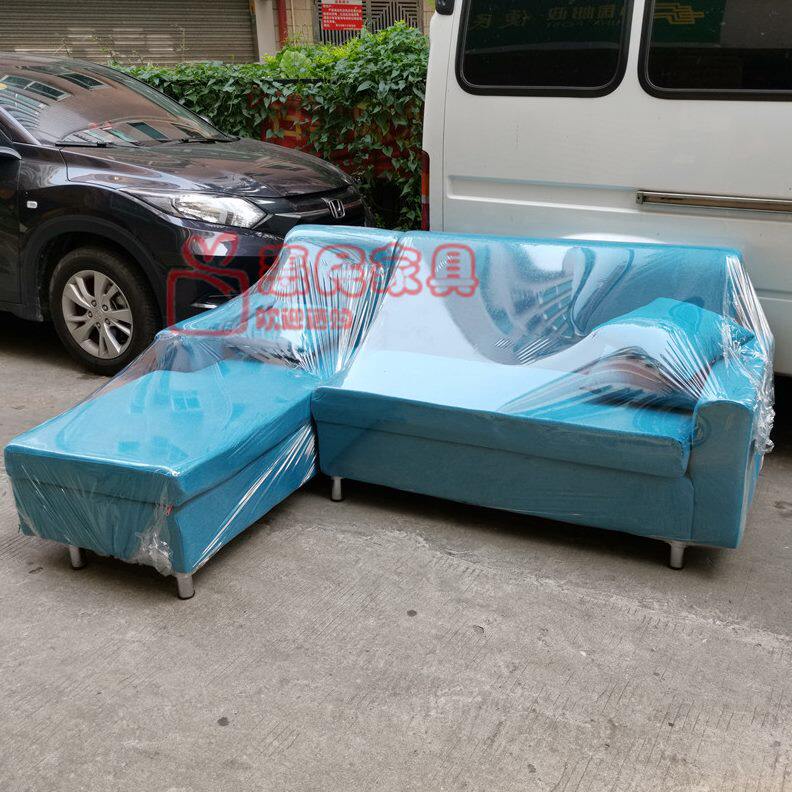 深圳高弹海绵组合布艺沙发 7字形转角 L型 坐垫可拆洗送抱枕 包邮