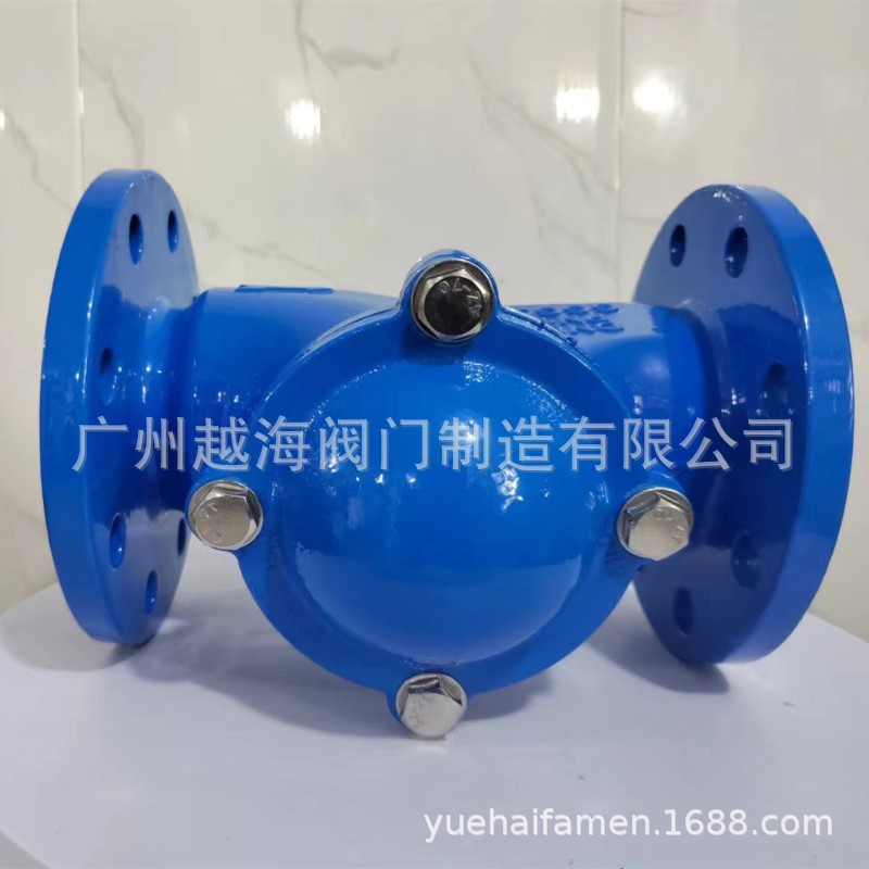 球形止回阀 橡胶瓣止回阀 法兰单向阀 立卧两用止回阀 逆止阀图片