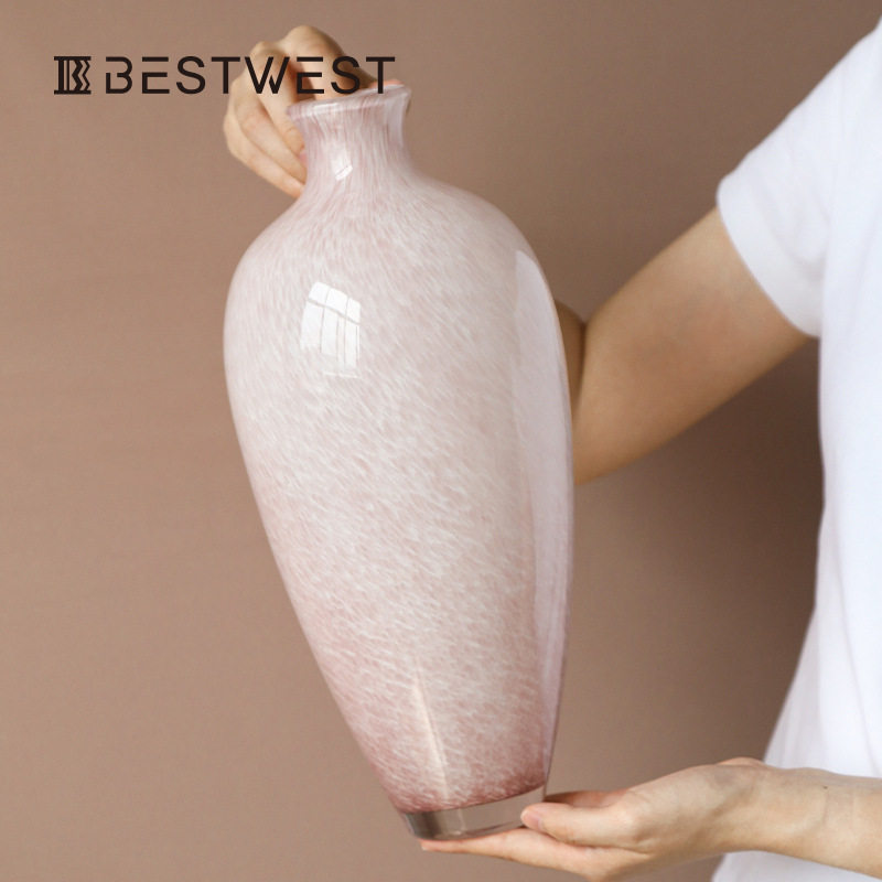 新中式玻璃花瓶摆件客厅插花器皿水养鲜花餐桌装饰品艺术小众好看,电子元器件市场,电线扎带/束线带,淘宝优惠券,粉丝福利购,淘宝优惠卷