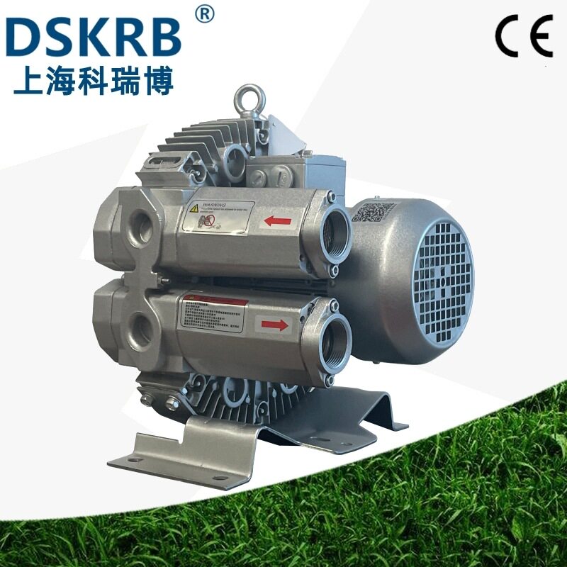 生物发酵池鼓泡曝气用4RB气环式旋涡泵 增氧高压鼓风机真空泵