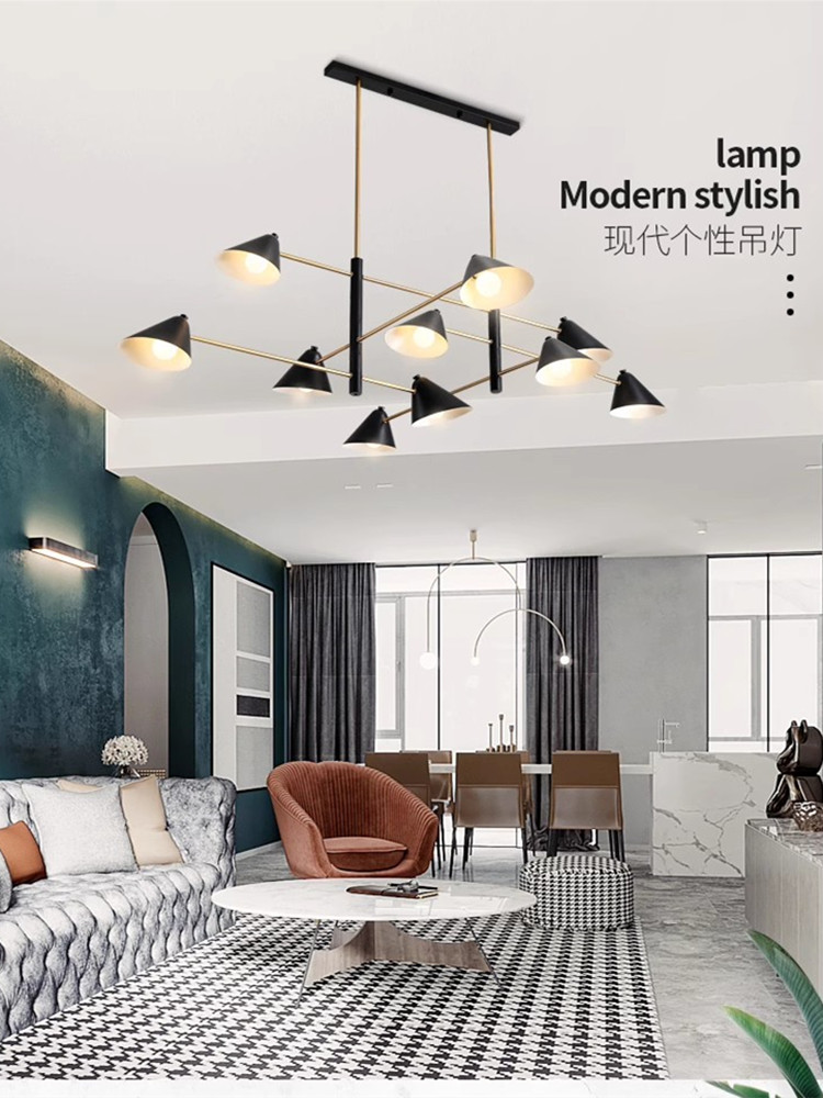 现代个性轻奢设计师服装酒店餐厅卧室装饰灯北欧简约创意客厅吊灯