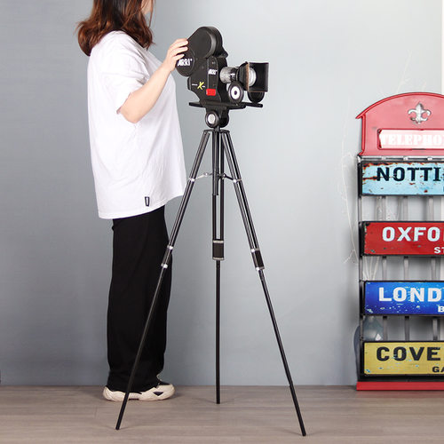 怀旧仿真老式摄影放映机模型复古咖啡厅酒吧影院创意装饰道具摆件