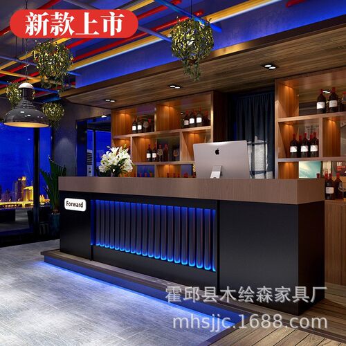 复古工业风转角收银台