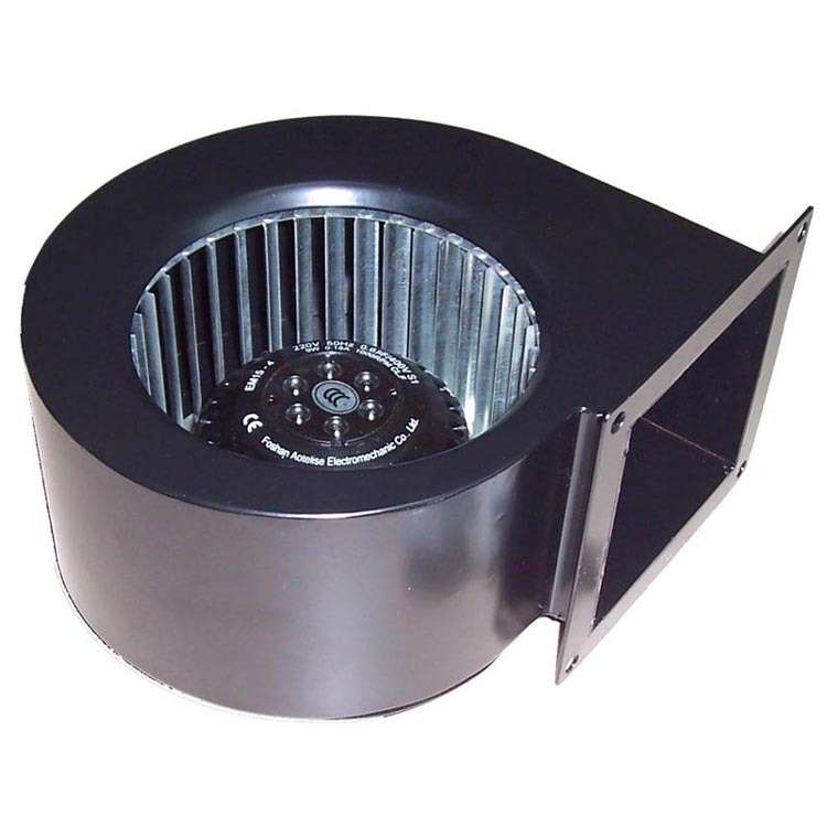 外转子离心风机马达DIY大风量高压排风扇EM140B高速前倾蜗壳风机