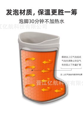 EVA泡脚桶家用养身足浴桶按摩加厚高深桶保温宿舍用网红洗脚盆桶