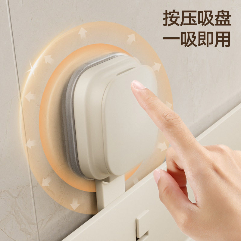 厨房吸盘置物架调料架家用免打孔壁挂墙上调味料品佐料罐收纳架子