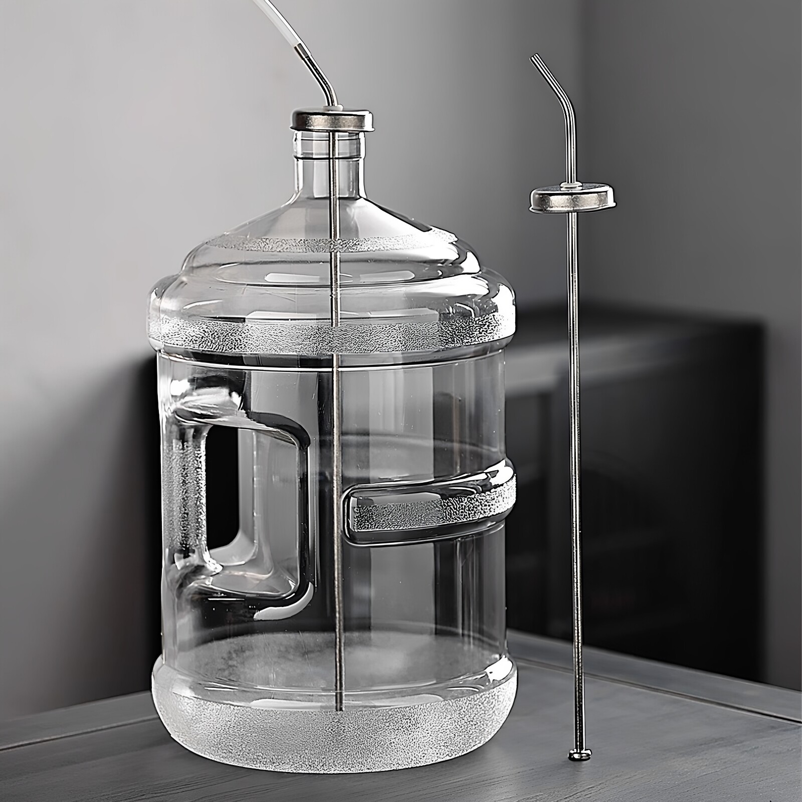 纯钛茶炉自动上水管桶装抽水管沉底直通进水管茶具配件装水桶水管