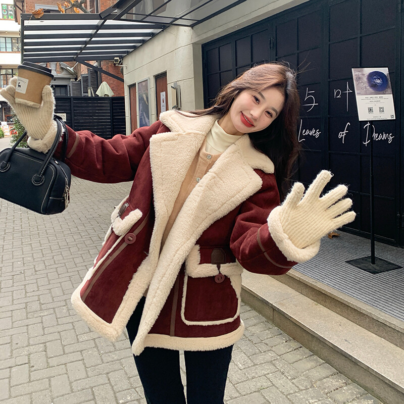 主推爆款现货首发 2025冬季短款皮毛一体C022-9072-P190-K278