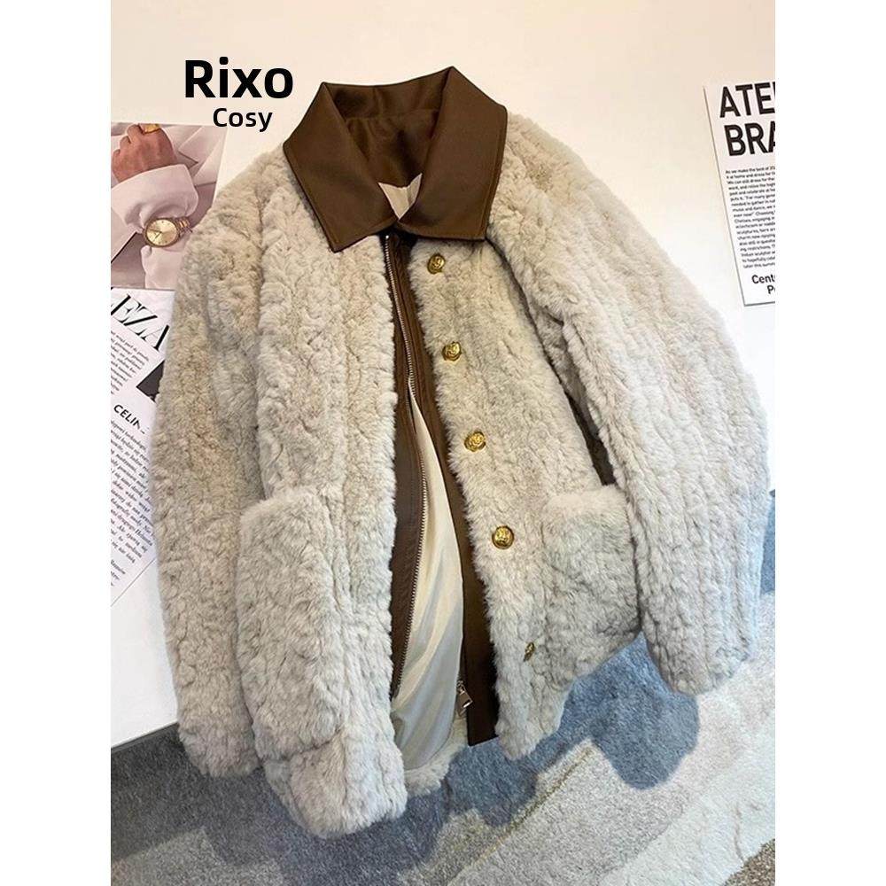 RIXO COSY小香风羊羔毛宽松加厚外套女高级感保暖加绒棉服潮,女装/女士精品,派克服,淘宝优惠券,粉丝福利购,淘宝优惠卷