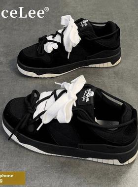 Visvim Ennio男鞋板鞋2025春季国潮时尚厚底潮流黑色情侣休闲鞋